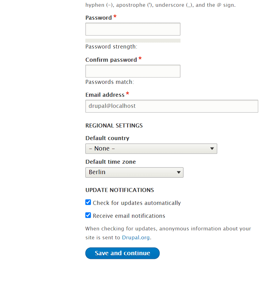 Drupal Configuration 2