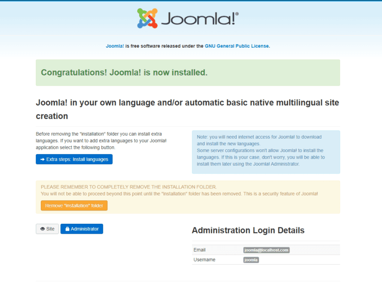How to install Joomla 3.9.x in Windows Xampp Server